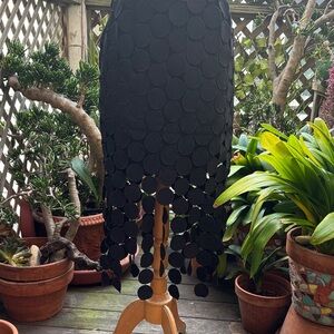 Commense Laser Cut Multi Circle Double Layered Skirt.
Black, Size Large NWT